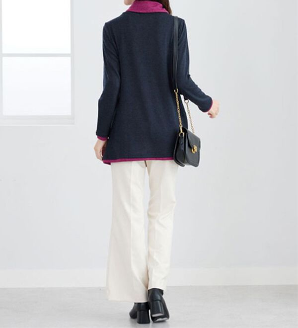 BELLUNA（ベルーナ）の「衿デザイン配色チュニック（チュニック）」｜詳細画像