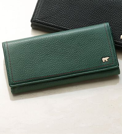 「＜ゴールデンベア＞卓越した手触りディアスキン長財布（メンズ財布・パスケース）」