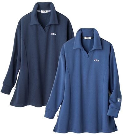 ルフラン（ルフラン）の「【２色組】＜ＦＩＬＡ＞重ね着しやすい衿付トレーナー（カットソー）」