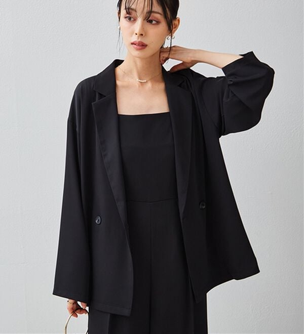 RANAN（ラナン）の「ジャケット＆サロペットドレスセット（パンツスーツ）」｜詳細画像