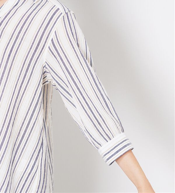 BELLUNA（ベルーナ）の「スキッパー衿ぽこぽこ素材ブラウス（ブラウス）」｜詳細画像