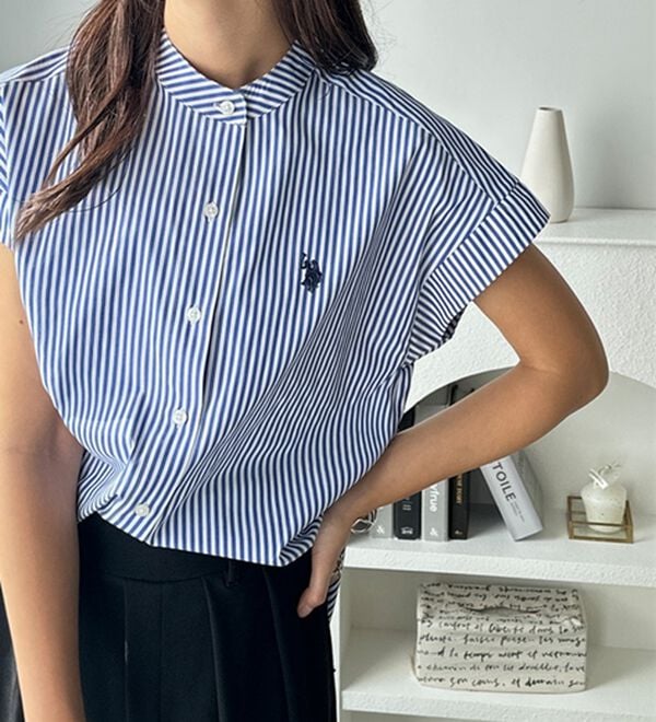 GeeRA（ジーラ）の「【ＵＳ．ＰＯＬＯ．ＡＳＳＮ】フレンチスリーブシャツ（シャツ）」｜詳細画像