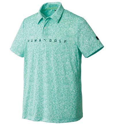 「＜ｐｕｍａ　ゴルフ＞ボタニカル柄半袖ポロシャツ（メンズポロシャツ）」
