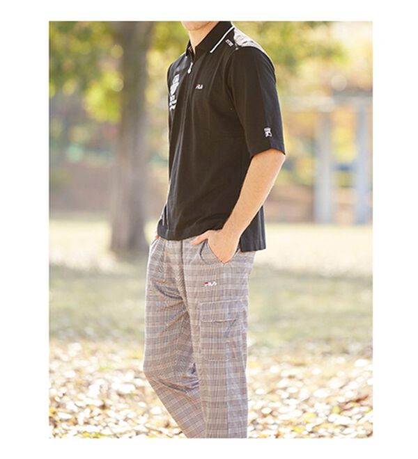 「＜フィラ＞接触冷感アクティブドライ５分袖ポロ（メンズポロシャツ）」｜詳細画像