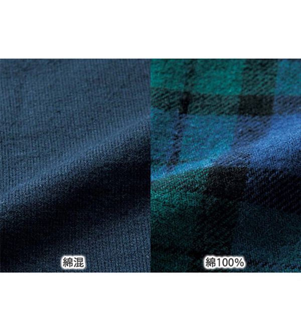 ルフラン（ルフラン）の「【２色組】ずっと活躍！異素材使いシャツパーカー（パーカー）」｜詳細画像