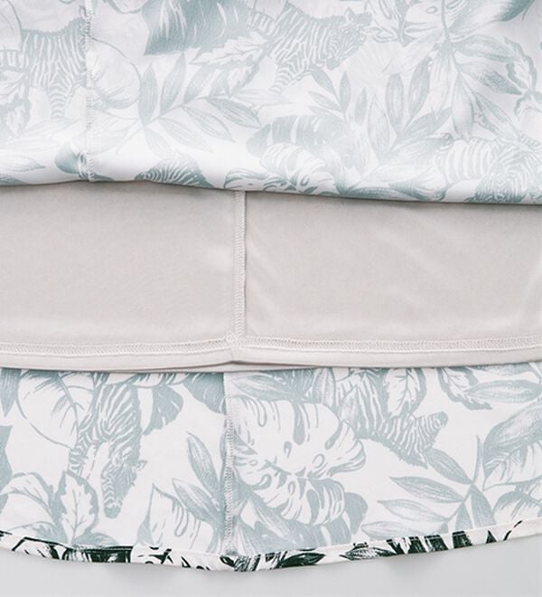 RANAN（ラナン）の「ひんやり！リーフゼブラ柄レースアップマーメイドロングスカート（ロングスカート）」｜詳細画像