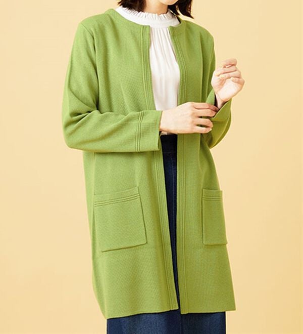 BELLUNA（ベルーナ）の「嬉しい機能付！ミラノリブカーディガン（ニットカーディガン）」｜詳細画像