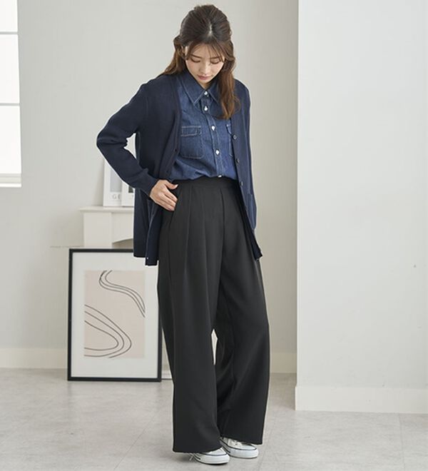 BELLUNA（ベルーナ）の「Ｇジャン未満の軽やかライトオンスデニムシャツ（シャツ）」｜詳細画像