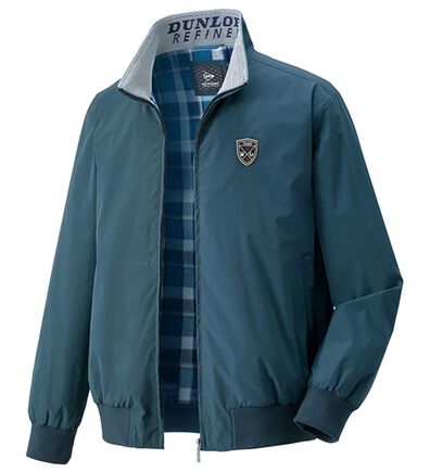 「＜ダンロップ・リファインド＞裏チェックデザインブルゾン（メンズブルゾン）」