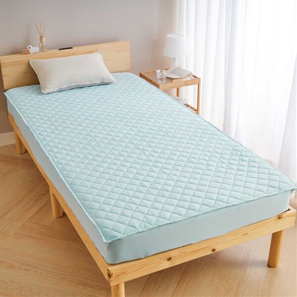 iellio（イエリオ）の「ひんやりッチ敷パッド一体型ＢＯＸシーツ＜接触冷感・抗菌防臭・時短・家事楽・ボックスシーツ・寝苦しさ対策＞（ボックスシーツ・ベッドシーツ）」｜詳細画像