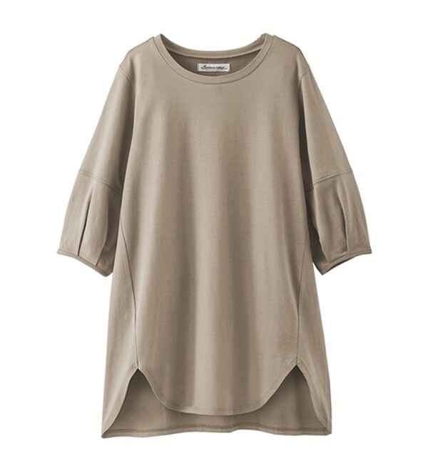 BELLUNA（ベルーナ）の「スリットデザインふんわり袖チュニック（チュニック）」｜詳細画像