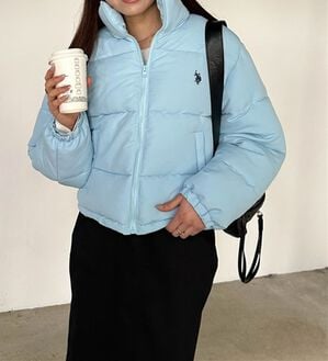RANAN（ラナン）の「＜U.S.POLO ASSN.＞中綿ショートブルゾン（ブルゾン）」｜ブルー