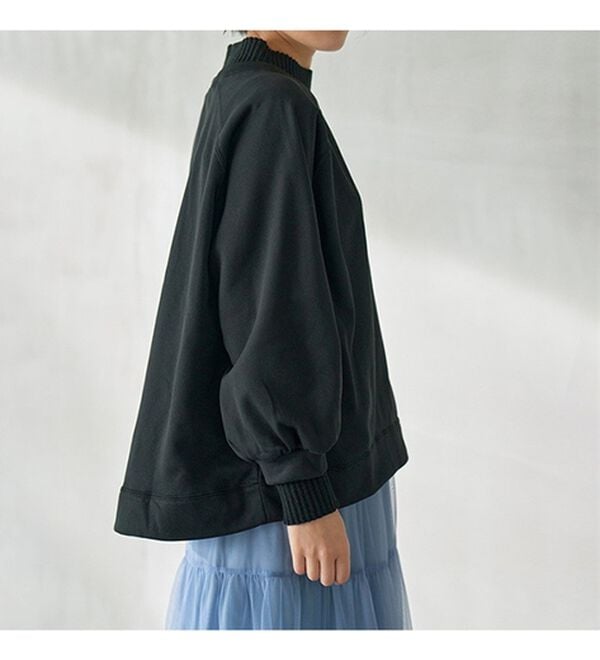 【近年モデル】ムータマリン　Ｌ　ニット　切替　プルオーバー 　ストレッチ 裏起毛！毛玉になりにくい！ニット切替プルオーバー - ベルーナ【公式】