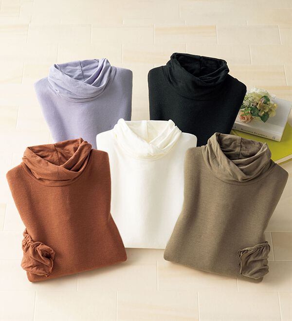 ルフラン（ルフラン）の「ホッと快適＊ウール入りプルオーバー（カットソー）」｜詳細画像