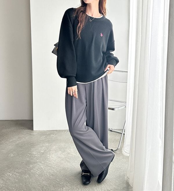 GeeRA（ジーラ）の「【U.S. POLO ASSN.】スウェットライクニット（ニット・セーター）」｜詳細画像