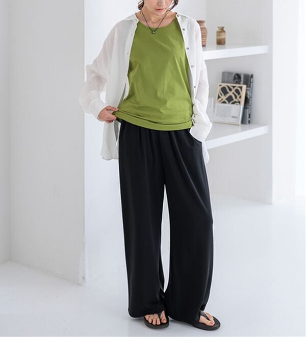 BELLUNA（ベルーナ）の「ヒンヤリ！綿１００％サマ見えタンクトップ（タンクトップ・キャミソール）」｜詳細画像