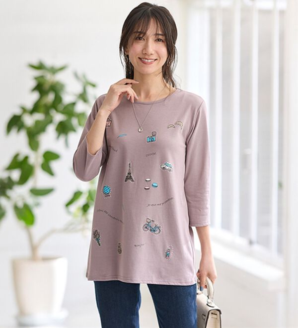 BELLUNA（ベルーナ）の「ストーン使いデコラチュニック（チュニック）」｜詳細画像