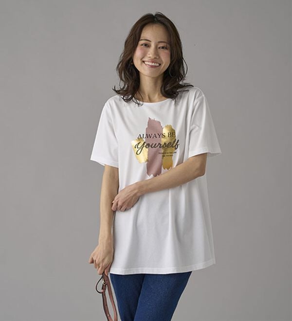 BELLUNA（ベルーナ）の「一枚で着映えるデコラＴ（Tシャツ）」｜詳細画像