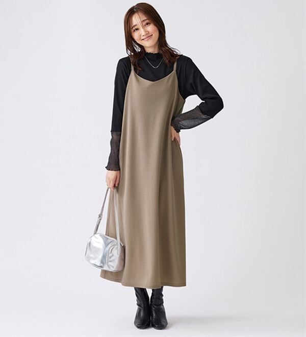 BELLUNA（ベルーナ）の「【2点セット】袖切替プルオーバー付ワンピアンサンブル（その他ワンピース）」｜詳細画像