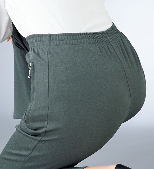 ルフラン（ルフラン）の「【３本組】やわらか裏起毛ちりめんパンツ（フルレングスパンツ）」｜詳細画像