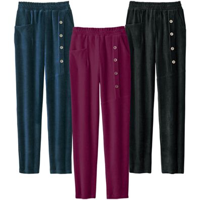 ルフラン（ルフラン）の「【３本組】冬のおしゃれデザインパンツ（フルレングスパンツ）」