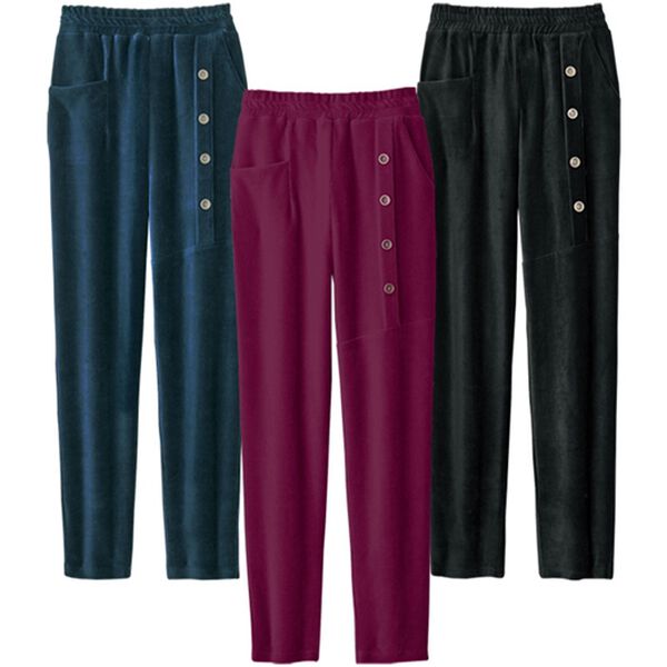 ルフラン（ルフラン）の「【３本組】冬のおしゃれデザインパンツ（フルレングスパンツ）」｜3本組