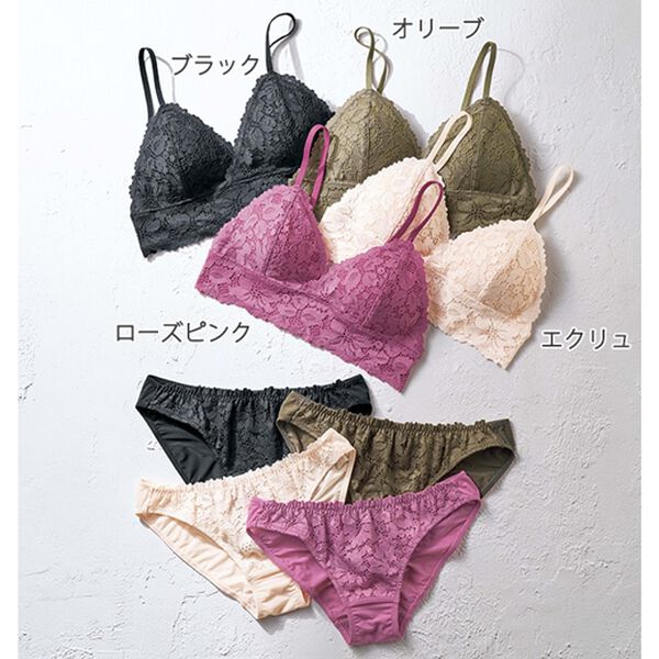 YU'NOW（ユナウ）の「レーシーブラレット＆ショーツセット（ブラジャー＆ショーツセット）」｜詳細画像