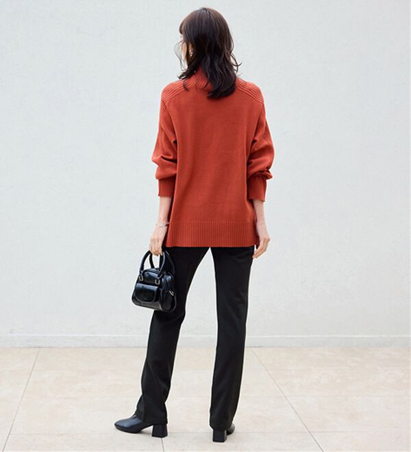 BELLUNA（ベルーナ）の「【裏起毛有無】ジャストフィットらくらくパンツ（フルレングスパンツ）」｜詳細画像