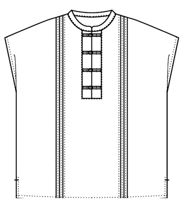 BELLUNA（ベルーナ）の「綿麻素材チャイナボタンゆったりブラウス（ブラウス）」｜詳細画像