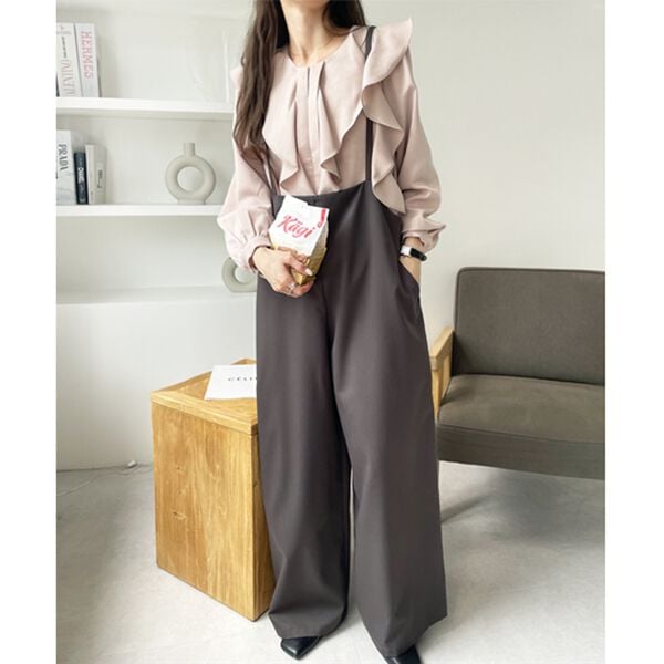 GeeRA（ジーラ）の「サロペットワイドパンツ（オールインワン）」｜詳細画像