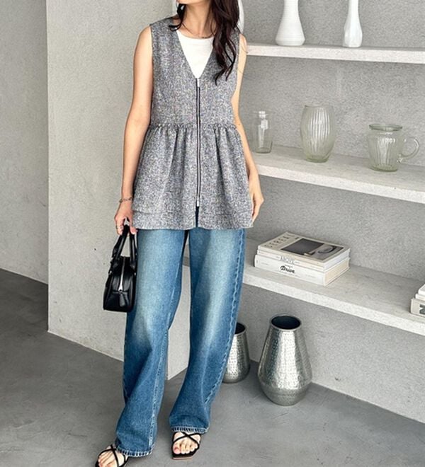 GeeRA（ジーラ）の「ダブルジップティアードベスト（ベスト）」｜詳細画像