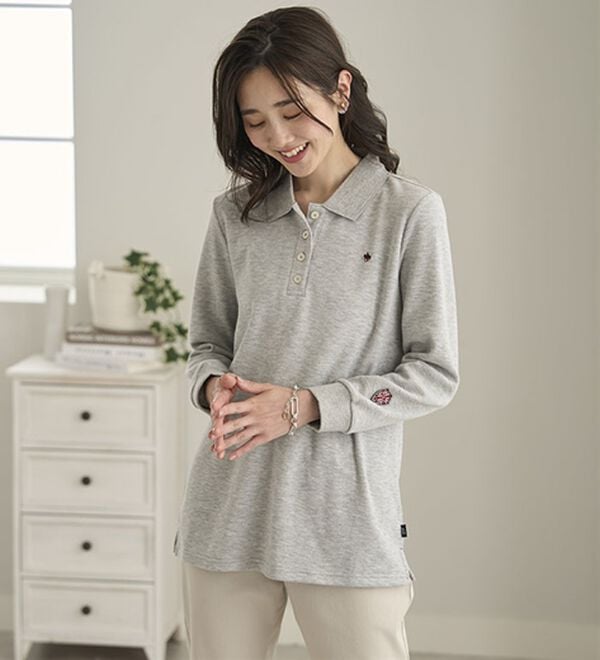 BELLUNA（ベルーナ）の「【ＰＯＬＯ　ＢＣＳ】裏起毛かのこポロシャツ（ポロシャツ）」｜詳細画像
