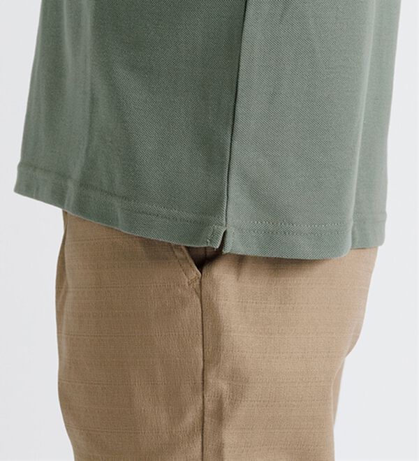 「＜アーノルド　パーマー＞ワンポイント刺しゅう鹿の子ポロシャツ（長袖・半袖）（メンズポロシャツ）」｜詳細画像