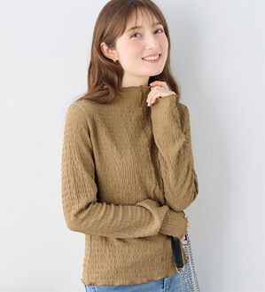 alotta（アロッタ）の「頼れる着回し力！立体ジャガード素材インナープルオーバー（カットソー）」｜詳細画像