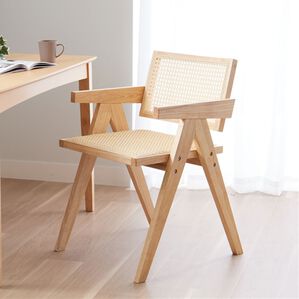 iellio（イエリオ）の「ラタン調ダイニングチェア（椅子・チェア・スツール）」｜肘掛あり