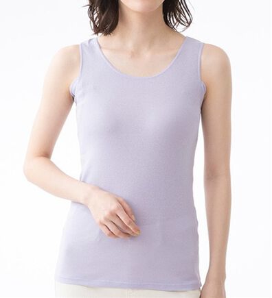 LAVIENNE（ラヴィエンヌ）の「綿１００％サラッと汗取りインナー　タンクトップ＜ラヴィクールナチュラル＞（肌着・インナーウェア）」
