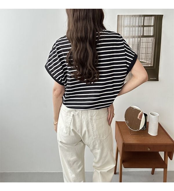 GeeRA（ジーラ）の「【新色追加】【ＵＳ．ＰＯＬＯ．ＡＳＳＮ】綿100％フレンチスリーブＴシャツ（Tシャツ）」｜詳細画像