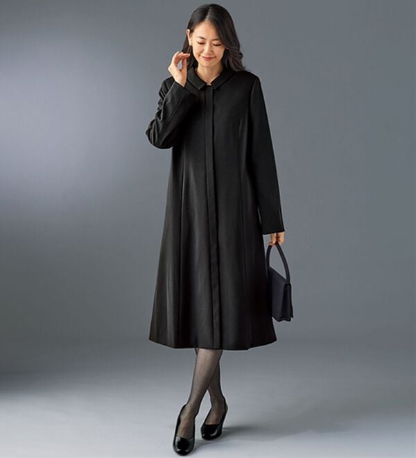 BELLUNA（ベルーナ）の「はっ水素材フォーマルコート（ライナー付）（ブラックフォーマル（喪服・礼服））」｜詳細画像