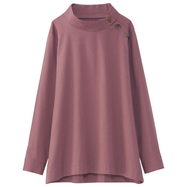 BELLUNA（ベルーナ）の「綿・テンセル（ＴＭ）繊維ストレッチブラウス（ブラウス）」｜ローズ