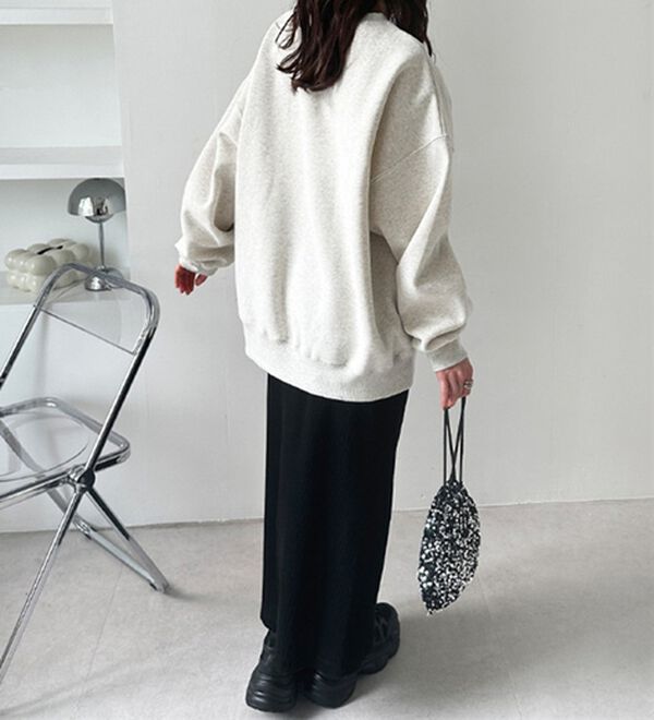 GeeRA（ジーラ）の「ラフィックヴィンテージ風裏起毛スウェット（カットソー）」｜詳細画像