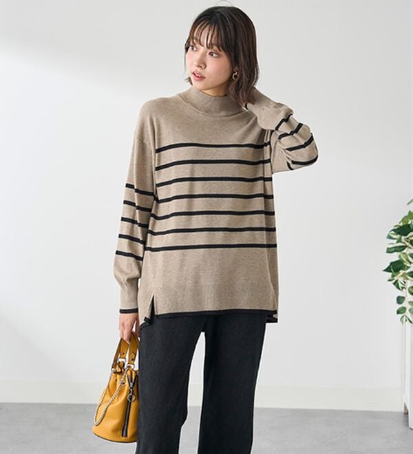 BELLUNA（ベルーナ）の「＜極み編＞肌心地ふんわりハイネックニット（ニット・セーター）」｜詳細画像