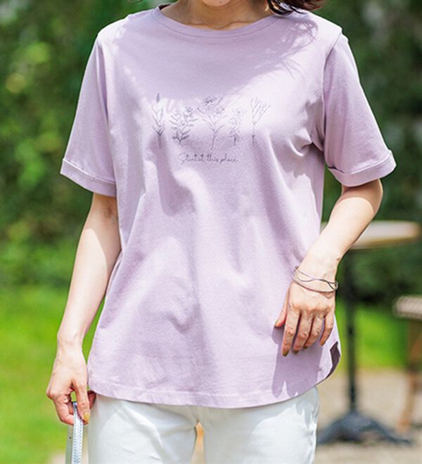 BELLUNA（ベルーナ）の「ヒンヤリ！着映えプリントプルオーバー（カットソー）」｜詳細画像