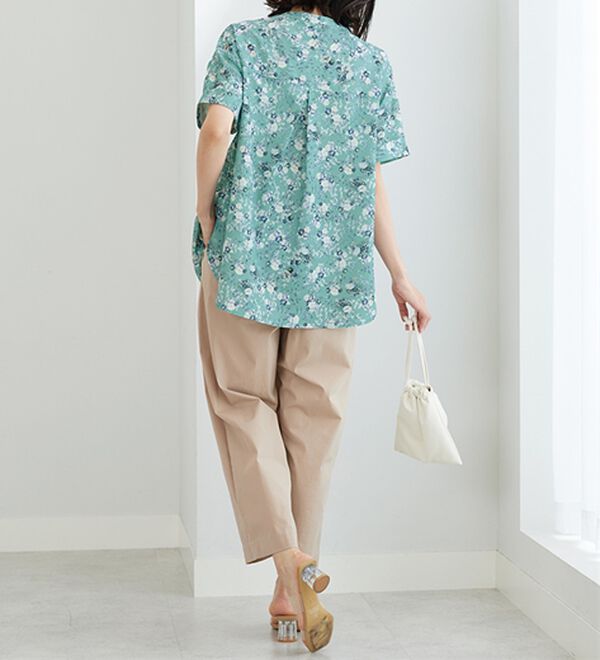 BELLUNA（ベルーナ）の「〈日比谷花壇〉バンドカラーチュニック（チュニック）」｜詳細画像