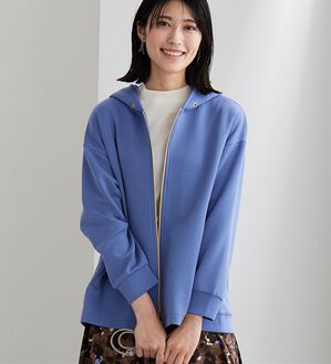 BELLUNA（ベルーナ）の「【快適Ｌａｂ．】とろみ素材裾タックパーカー（パーカー）」｜ライラック