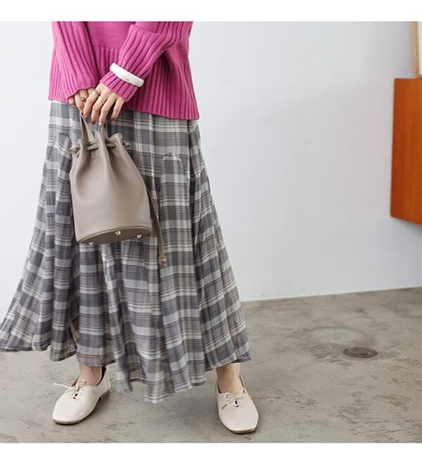 GeeRA（ジーラ）の「切替フレアーロングスカート（ロングスカート）」｜詳細画像