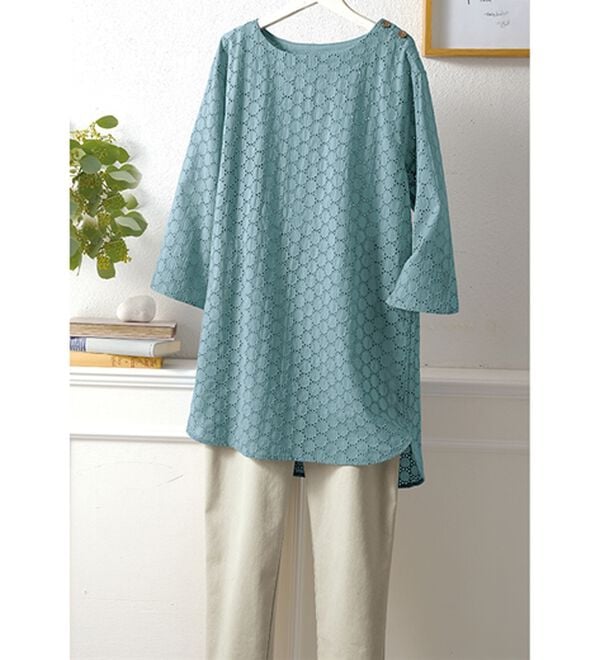 BELLUNA（ベルーナ）の「＜＆ｃｏｃｏｃｈｉ＞チュニックの下にはくゆるパンツ（フルレングスパンツ）」｜詳細画像