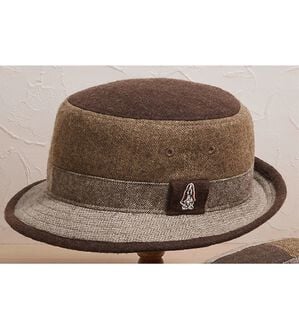 「＜ハッシュパピー＞紳士のツイード素材パッチワークハット（メンズ帽子）」｜アルペン