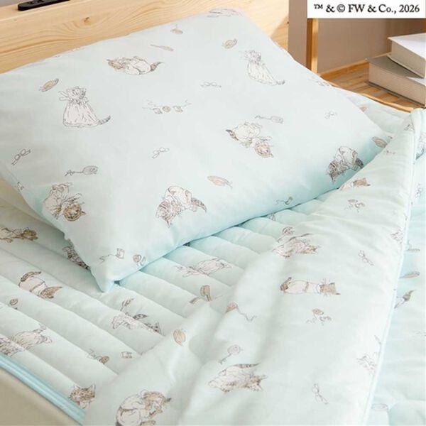 iellio（イエリオ）の「ピーターラビット　洗いざらしミャオマーチ（敷パッド）」｜詳細画像