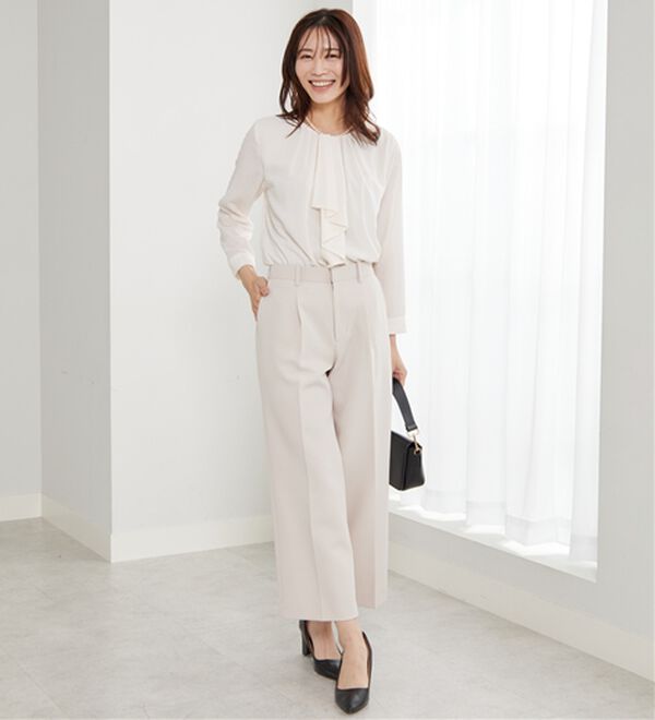 BELLUNA（ベルーナ）の「＜Ｃ／Ｓ＞ドットシフォンボウタイブラウス（ブラウス）」｜詳細画像