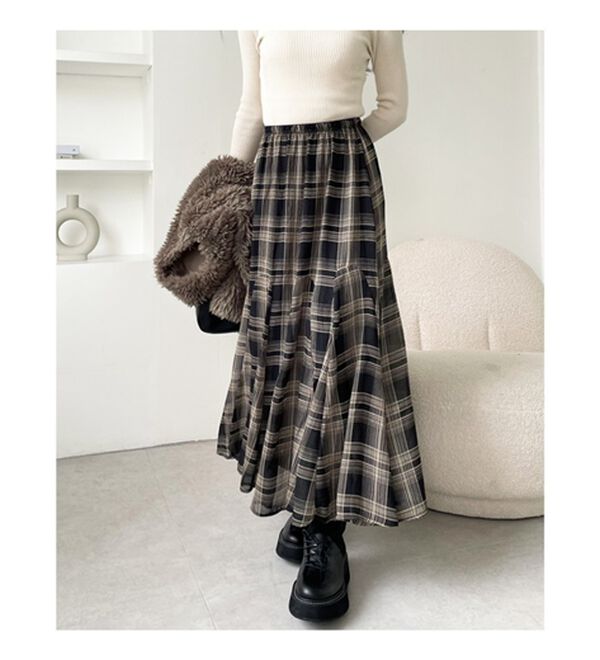 GeeRA（ジーラ）の「切替フレアーロングスカート（ロングスカート）」｜詳細画像